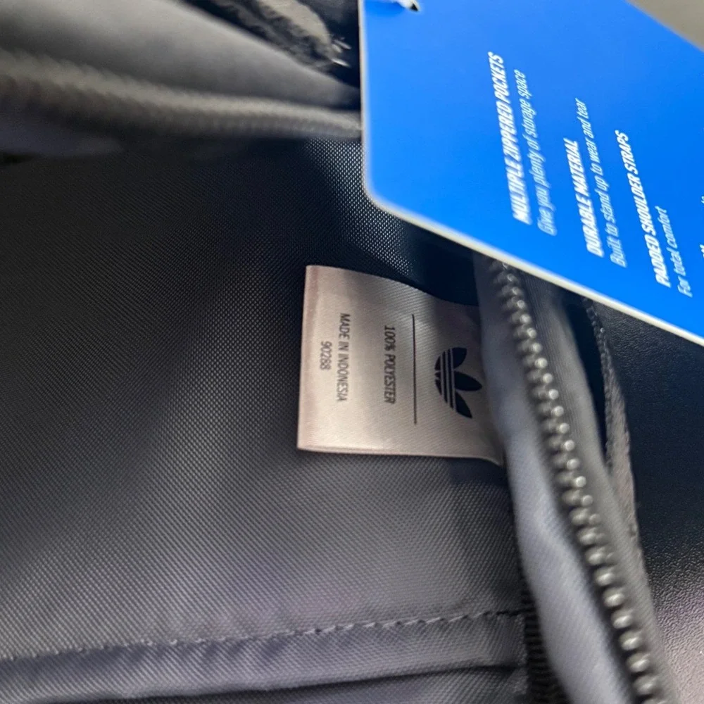 Adidas‎ Originals Luna Backpack Black Nylon Padded Straps Travel Unisex NEW
